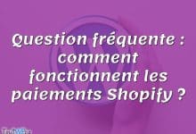 Question fréquente : comment fonctionnent les paiements Shopify ?